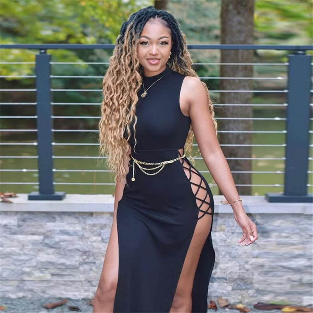Elegant Sleeveless Bandage Dress