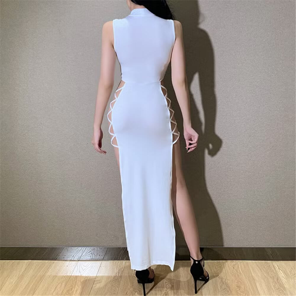 Elegant Sleeveless Bandage Dress