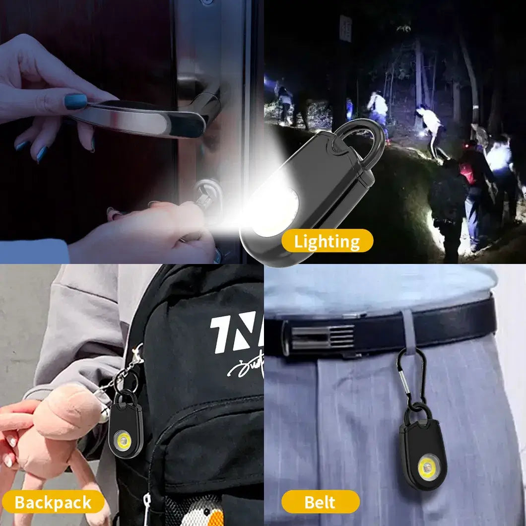 Tear Drop Personal Self Defence Security Alarm Keychain