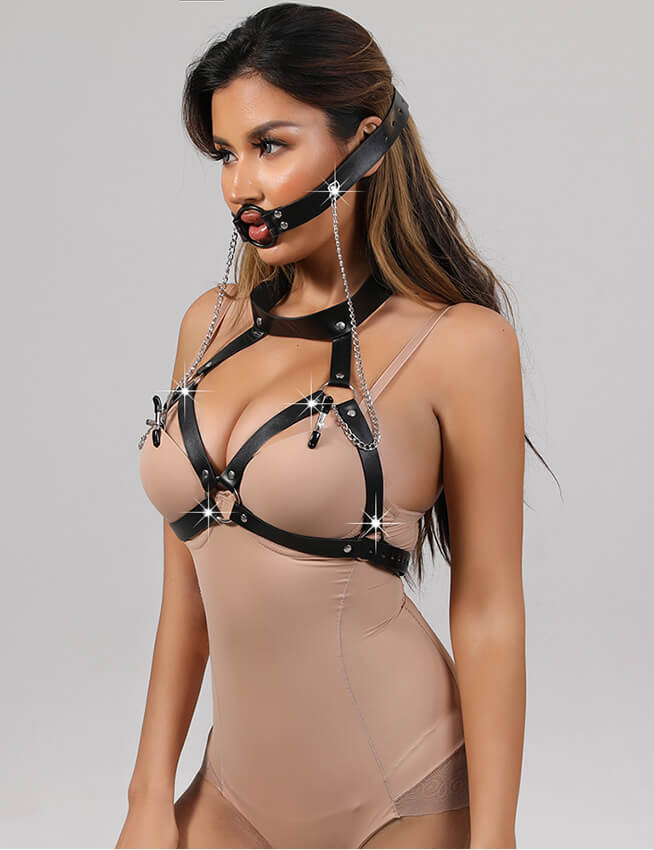 SBCD Leather Temptation Bondage Harness