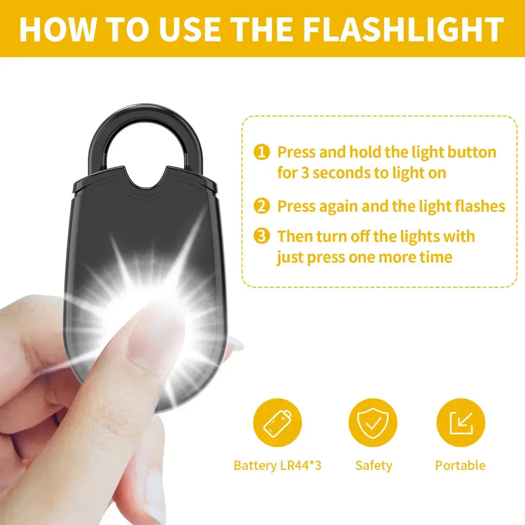 Tear Drop Personal Self Defence Security Alarm Keychain