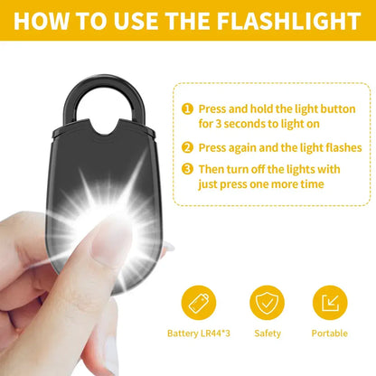 Tear Drop Personal Self Defence Security Alarm Keychain