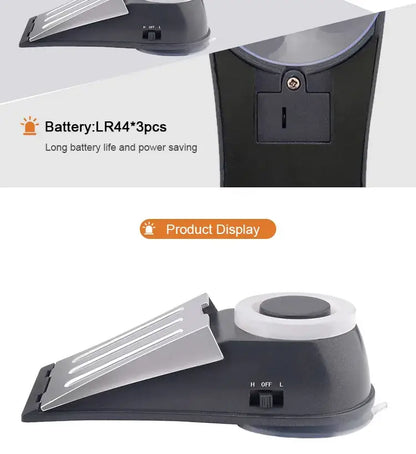 Security Door Stopper & Window Sensor Alarm