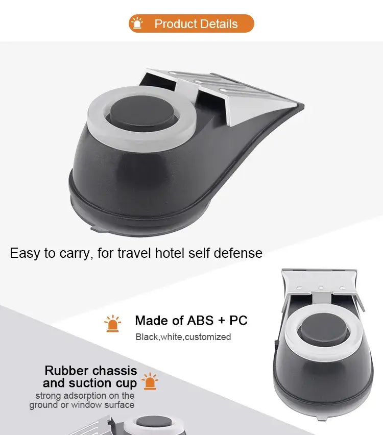 Security Door Stopper & Window Sensor Alarm