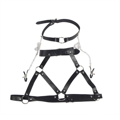 SBCD Leather Temptation Bondage Harness