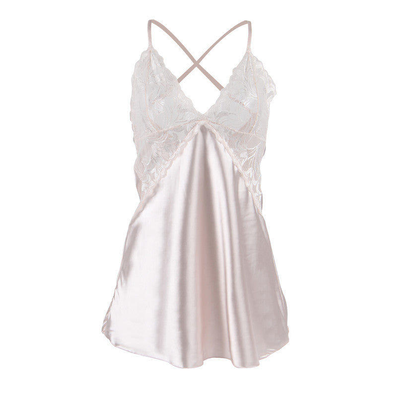 Satin Backless Honeymoon Mini Dress