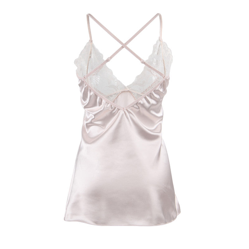 Satin Backless Honeymoon Mini Dress