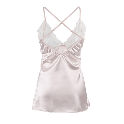 Satin Backless Honeymoon Mini Dress