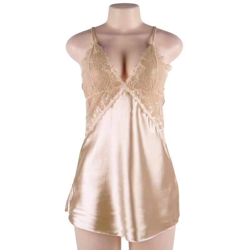 Satin Backless Honeymoon Mini Dress