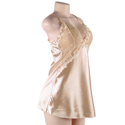 Satin Backless Honeymoon Mini Dress