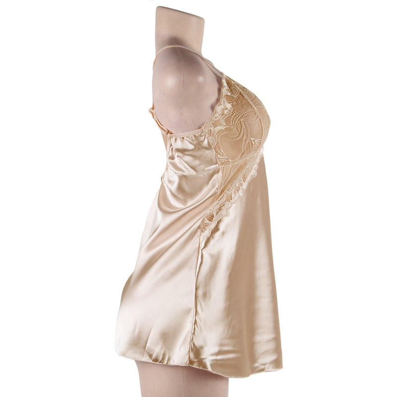 Satin Backless Honeymoon Mini Dress