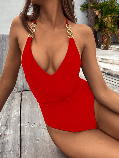 Chain One-Piece Swimsuit