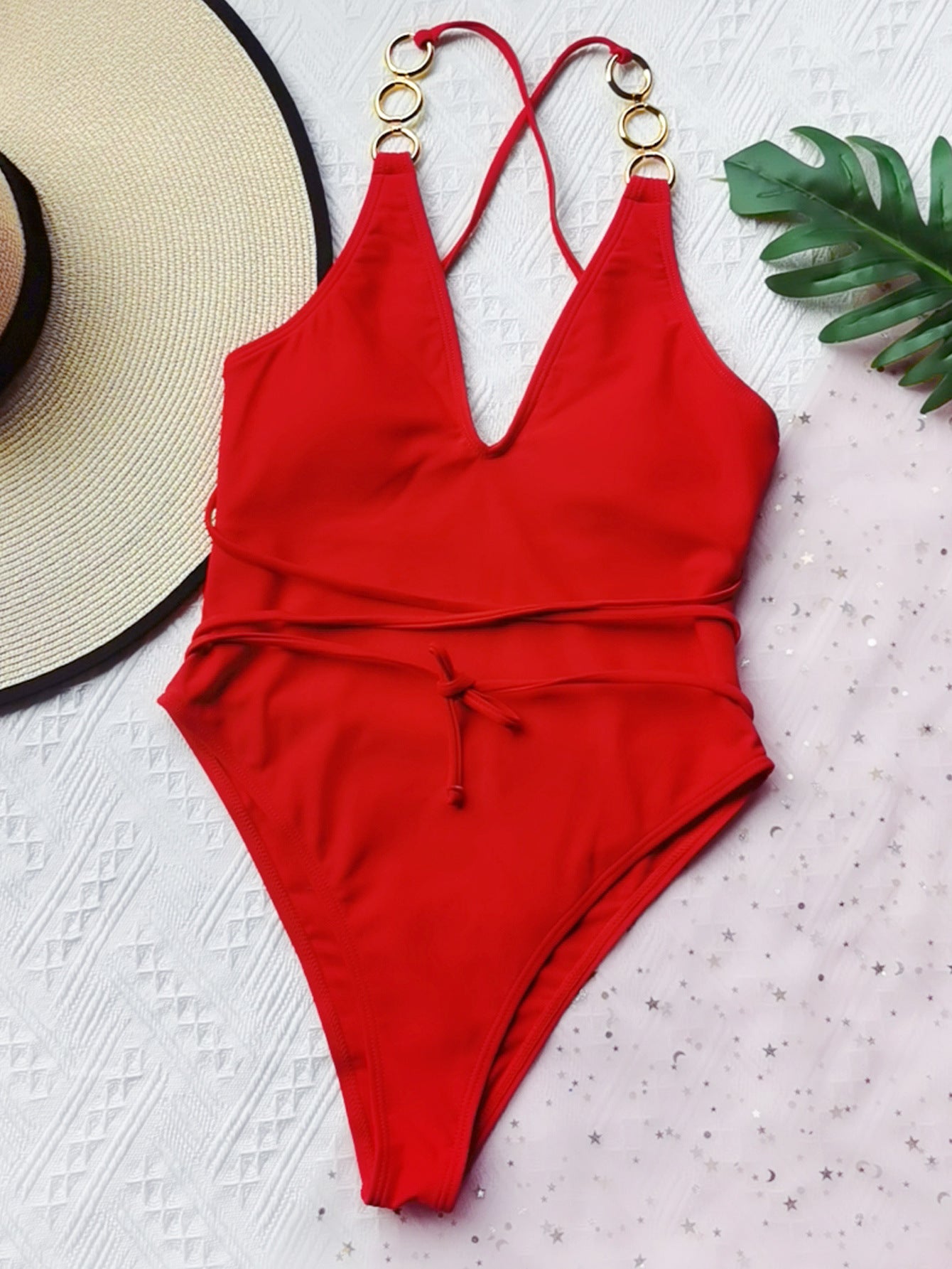 Chain One-Piece Swimsuit