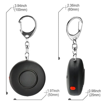 Safety Button! Personal Portable Panic Button Alarm LED Keychain